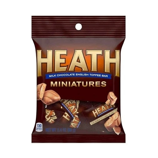 Heath Milk Chocolate English Toffee Bar Miniatures 4.25 Ounce Bag Image 1