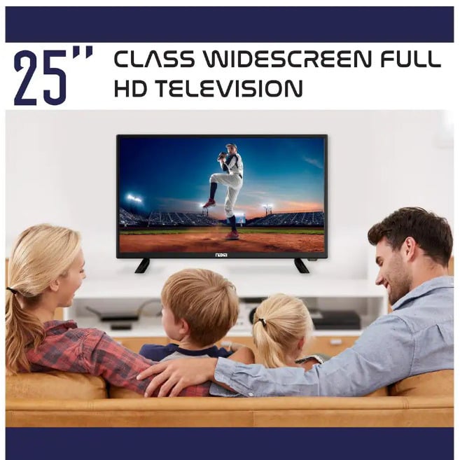 25" 12 Volt ACDC Widescreen LED 1080p Full HD Television with ATSC Digital Tuner (NT-2500) Image 3