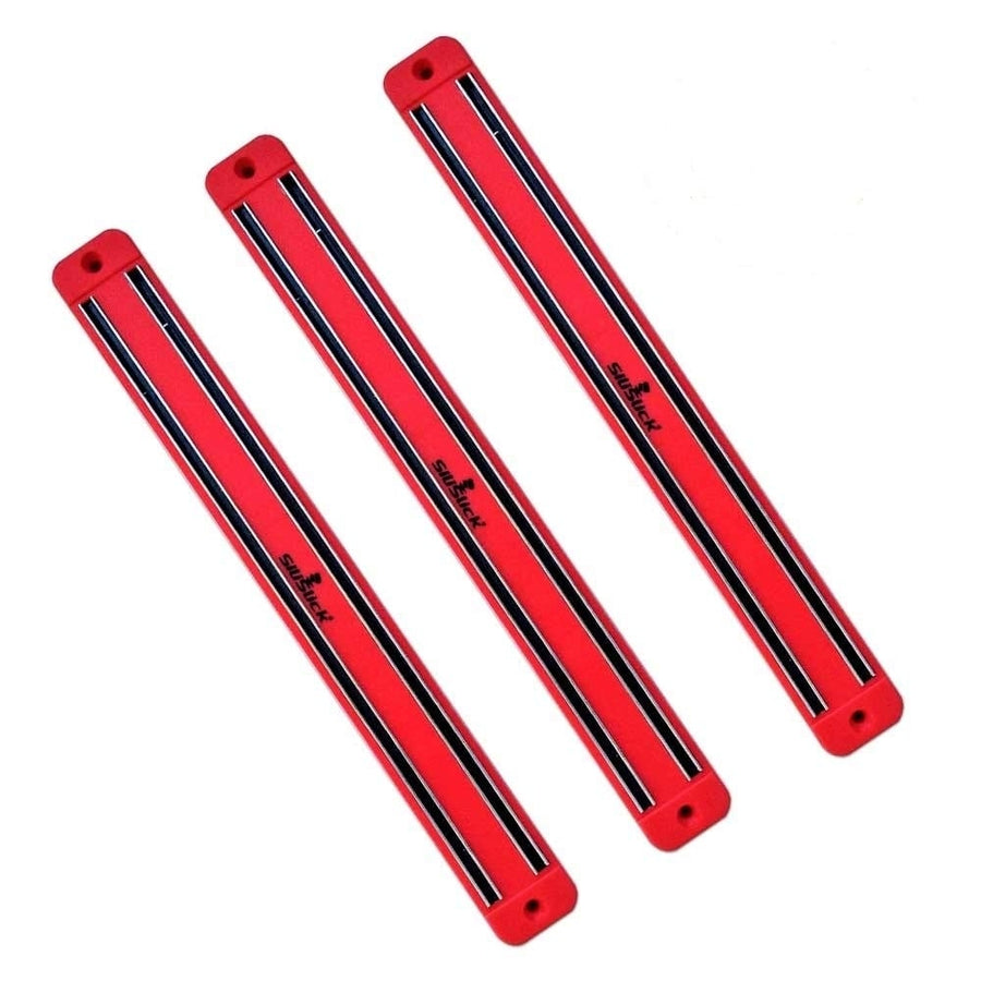 Magnetic Knife/Tool Rack - 3 Red Image 1