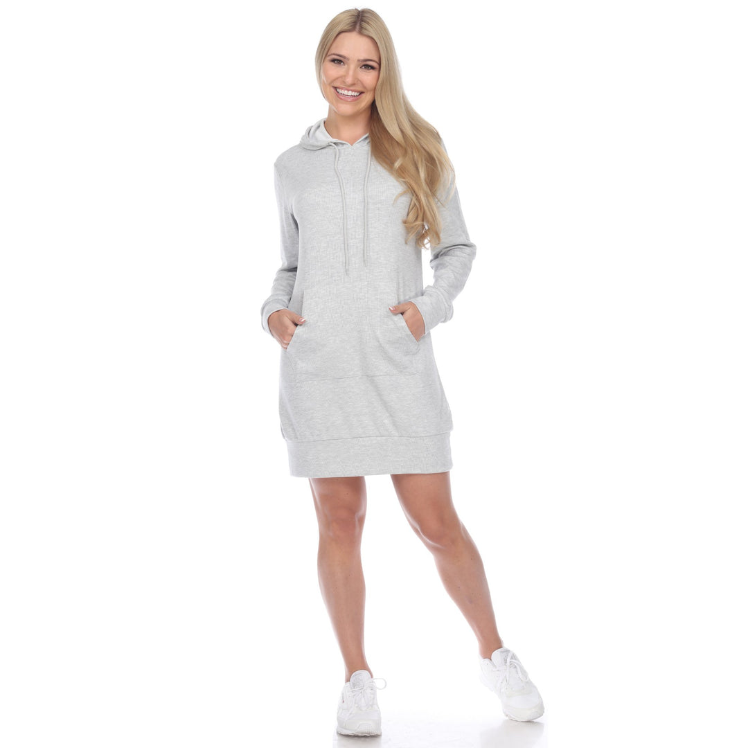White Mark Womens Hoodie Sweatshirt Dress Image 7