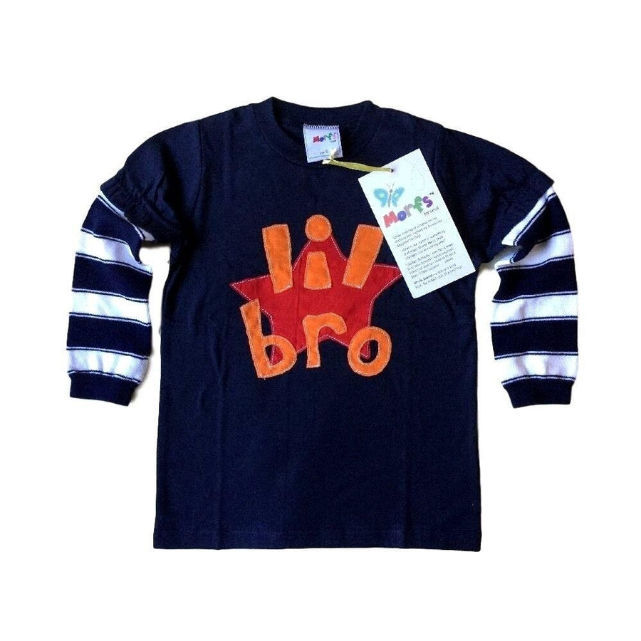 Morfs Little Brother Long Sleeve Shirt Lil Bro Tee 3-66-1212-1818-24 4T Image 1