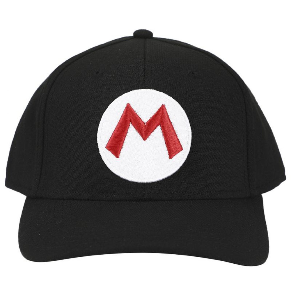 Super Mario Embroidered Symbol Pre-Curved Bill Snapback Hat Image 2