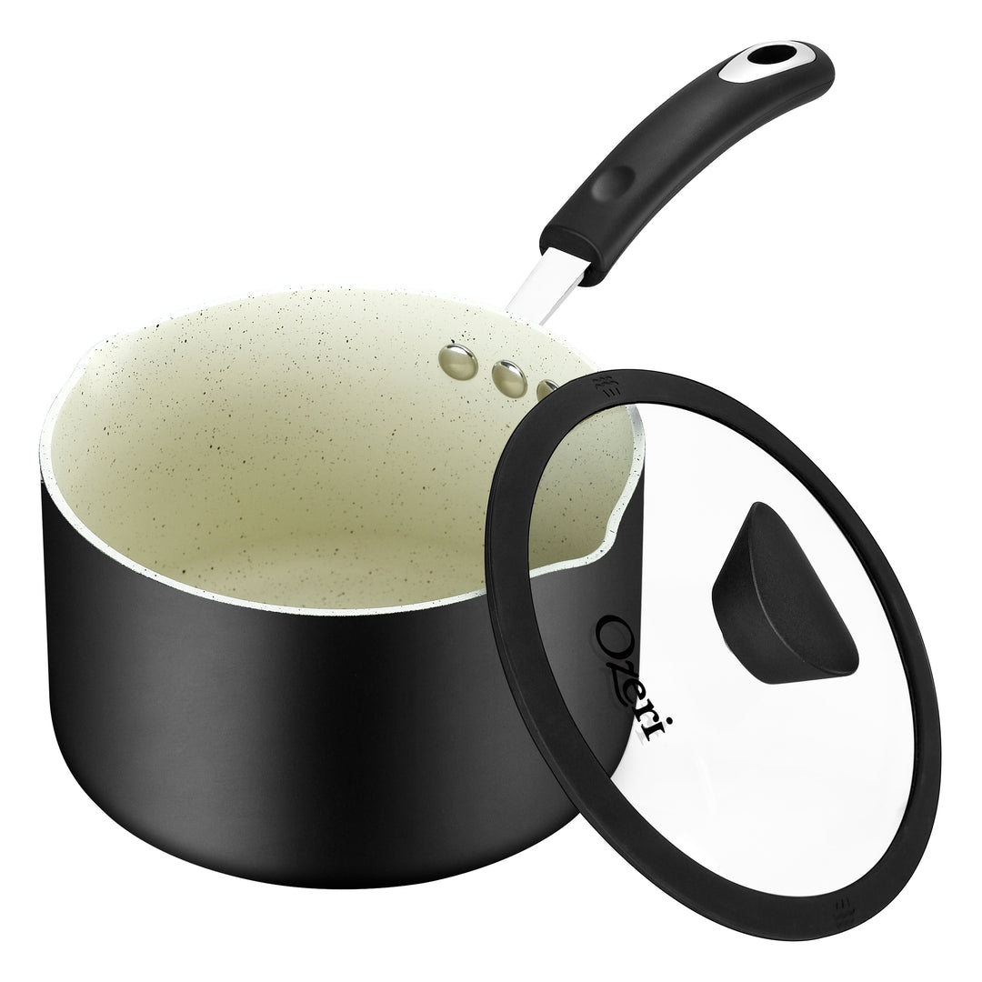 The All-In-One Stone Saucepan and Cooking Pot by Ozeri -- 100% APEOGenXPFBSPFOSPFOANMP and NEP-Free German-Made Coating Image 3