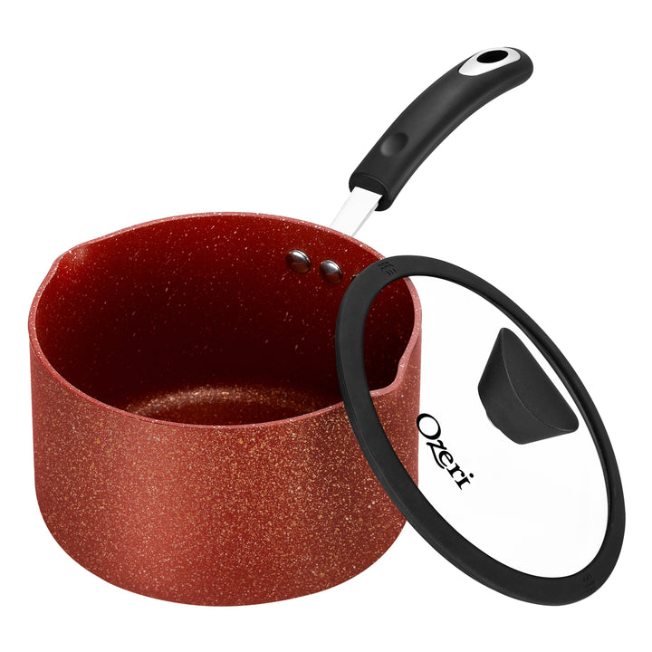 The All-In-One Stone Saucepan and Cooking Pot by Ozeri -- 100% APEOGenXPFBSPFOSPFOANMP and NEP-Free German-Made Coating Image 6