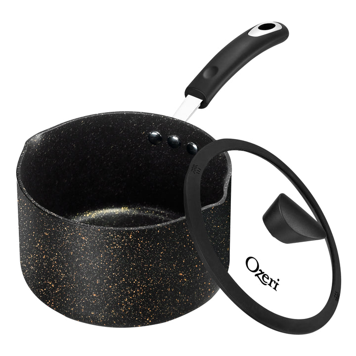 The All-In-One Stone Saucepan and Cooking Pot by Ozeri -- 100% APEOGenXPFBSPFOSPFOANMP and NEP-Free German-Made Coating Image 1
