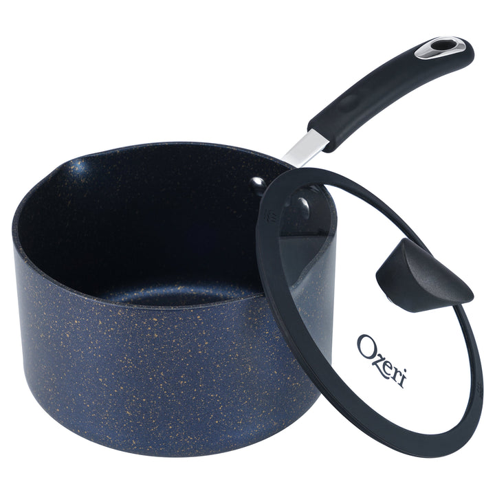 The All-In-One Stone Saucepan and Cooking Pot by Ozeri -- 100% APEOGenXPFBSPFOSPFOANMP and NEP-Free German-Made Coating Image 1