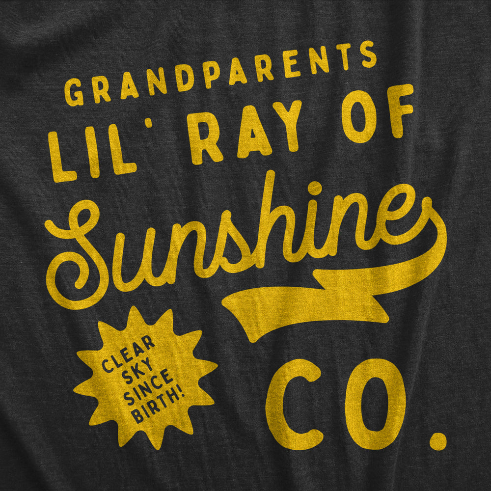 Grandparents Lil Ray Of Sunshine Baby Bodysuit Funny Cute Jumper For Infants Image 2