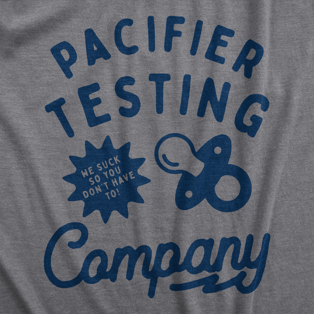 Pacifier Testing Company Baby Bodysuit Funny Teething Nipple Tester Joke Jumper For Infants Image 2
