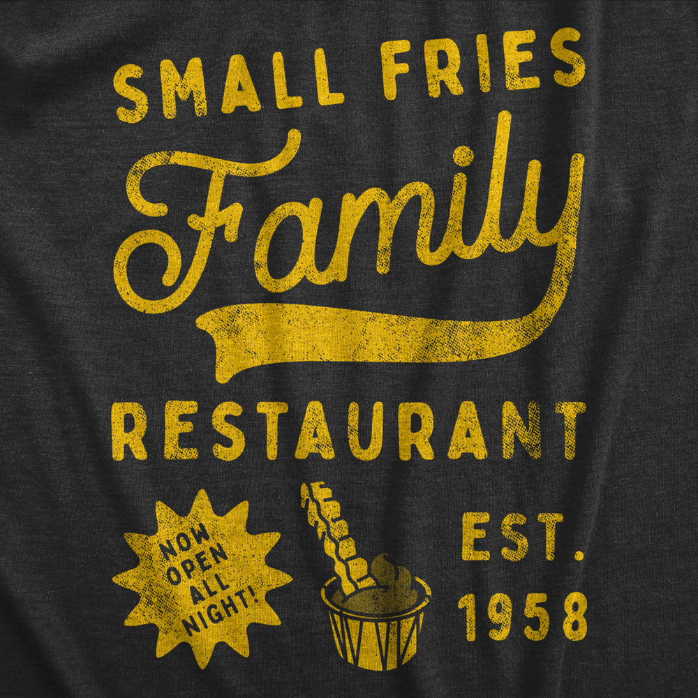 Small Fries Family Restaurant Baby Bodysuit Funny Diner Joke Jumper For Infants Image 2