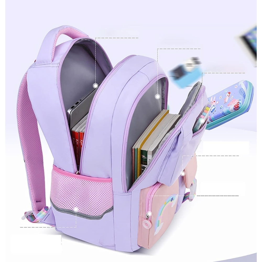 Cute Backpack Travel Backpacks Bookbag for Boys Girls School College Students Backpack (Pink,Large) Image 2