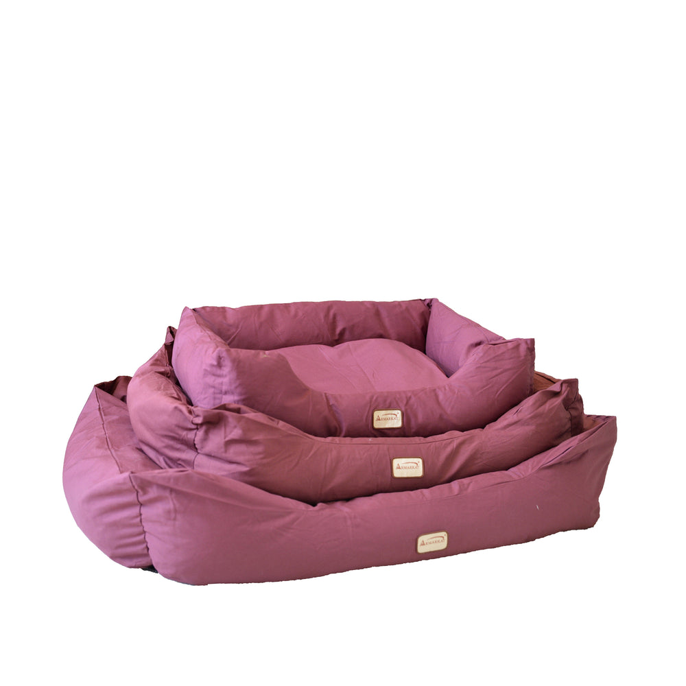 Armarkat Model D01FJH-X Extra Large Burgundy Bolstered Pet Bed Image 2