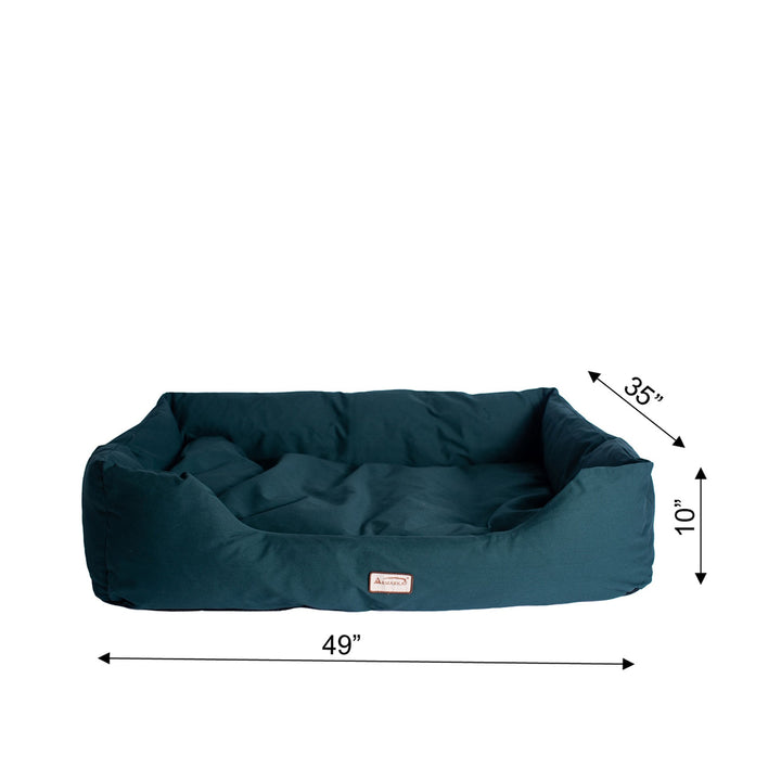 Armarkat Model D01FML-X Extra Large Laurel Green Bolstered Pet Bed Image 4