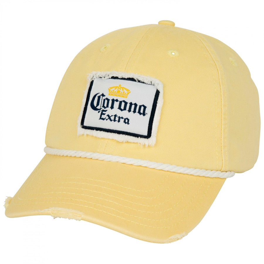 Corona Extra Crown White Adjustable Strapback Rope Hat Image 1