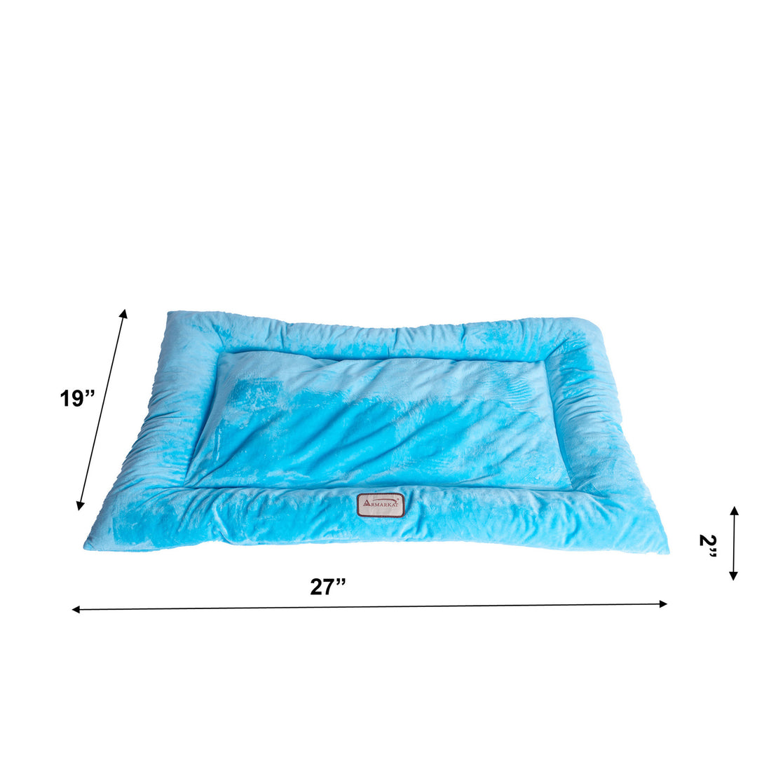 Armarkat Model M01CTL-L Large Pet Bed Mat with Poly Fill Cushion in Sky Blue Image 3