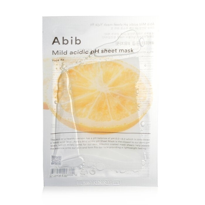 Abib - Mild Acidic PH Sheet Mask - Yuja Fit(30mlx10pcs) Image 2