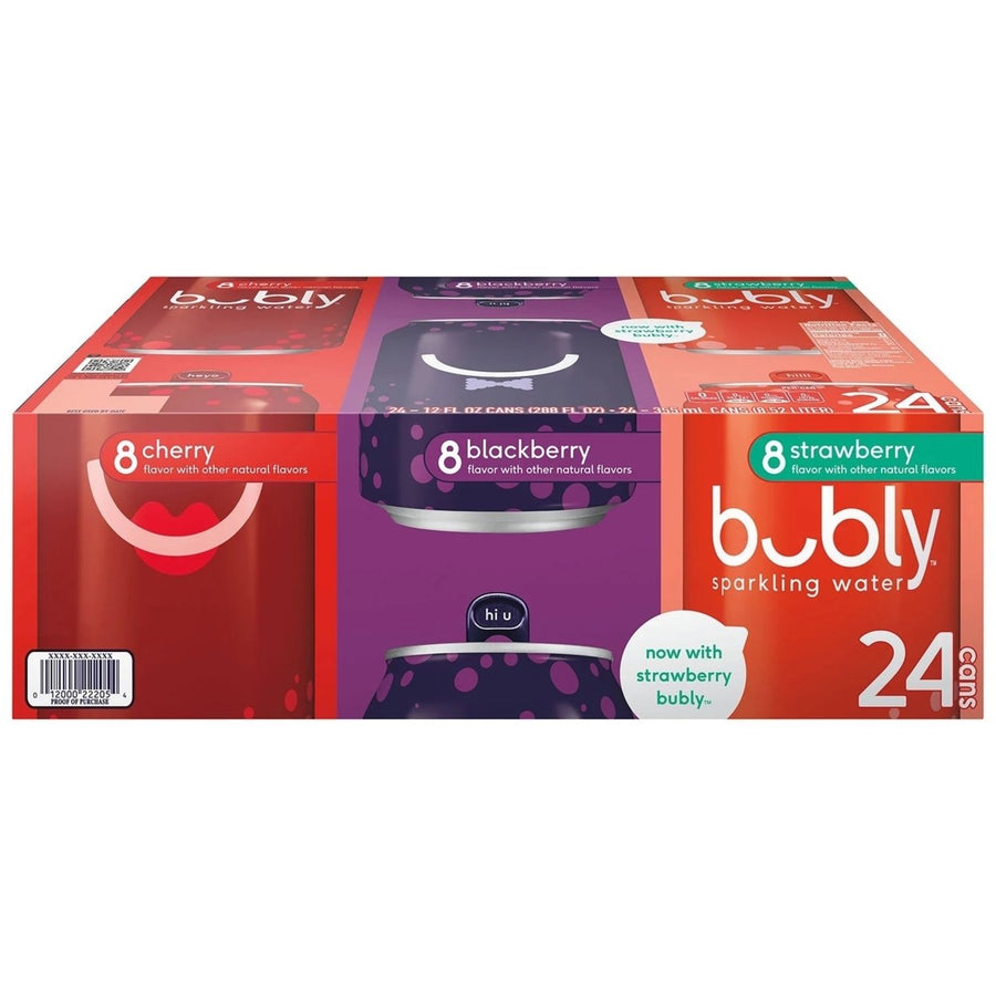 Bubly Berry Sparkling Water Variety Pack12 Fluid Ounce (24 Count) Image 1