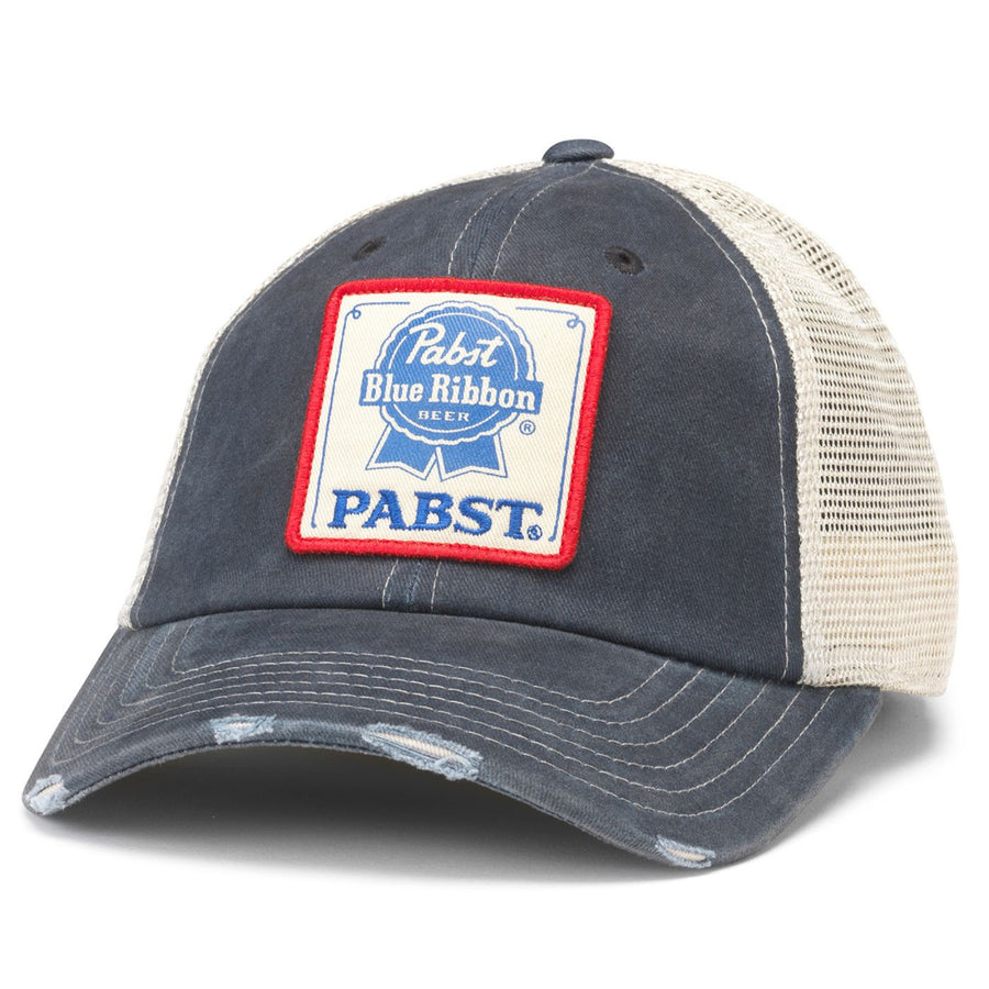 Pabst Blue Ribbon Patch Navy Colorway Adjustable Hat Image 1