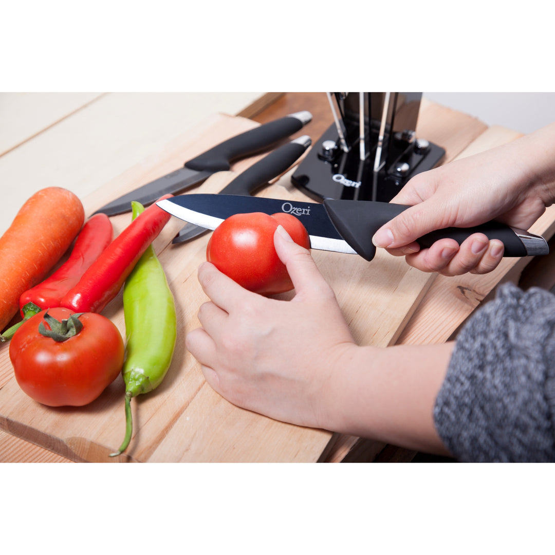 Ozeri Elite Chef Black Ceramic 6-Piece Knife Set Image 7