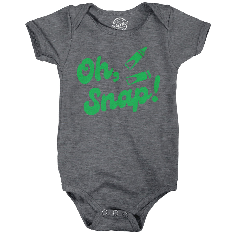 Oh Snap Baby Bodysuit Funny Broken Coloring Crayons Jumper For Infants Image 1