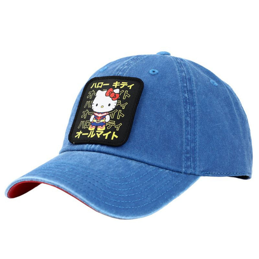 Hello Kitty Sanrio X My Hero Academia Embroidered Patch Strapback Hat Image 1