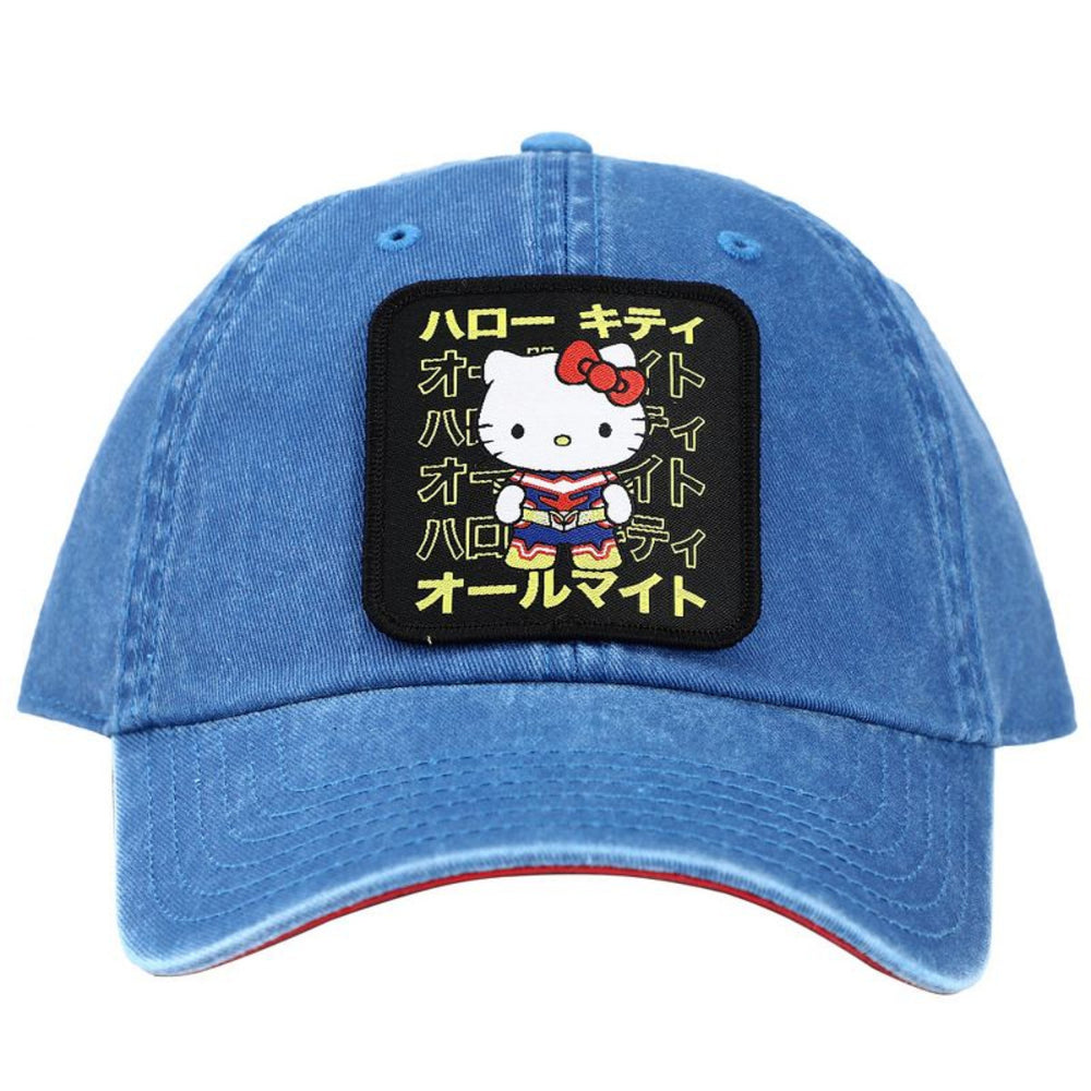 Hello Kitty Sanrio X My Hero Academia Embroidered Patch Strapback Hat Image 2