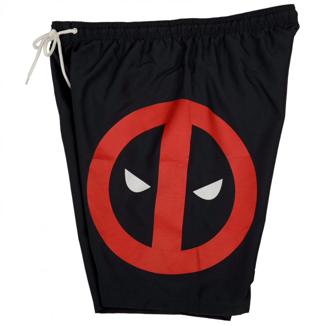 Marvel Comics Deadpool Symbol Board Shorts Image 4