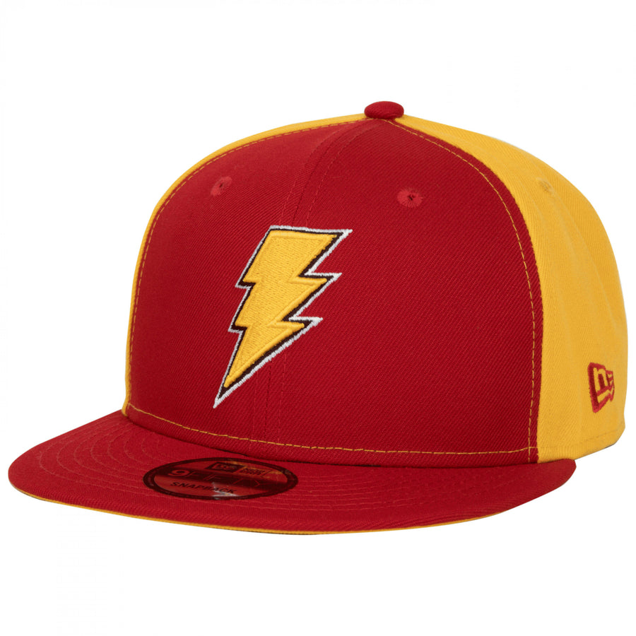 Shazam Symbol Red and Gold Colorway  Era 9Fifty Adjustable Hat Image 1
