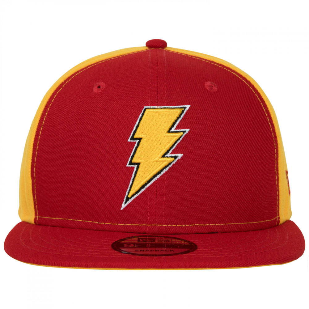 Shazam Symbol Red and Gold Colorway  Era 9Fifty Adjustable Hat Image 2