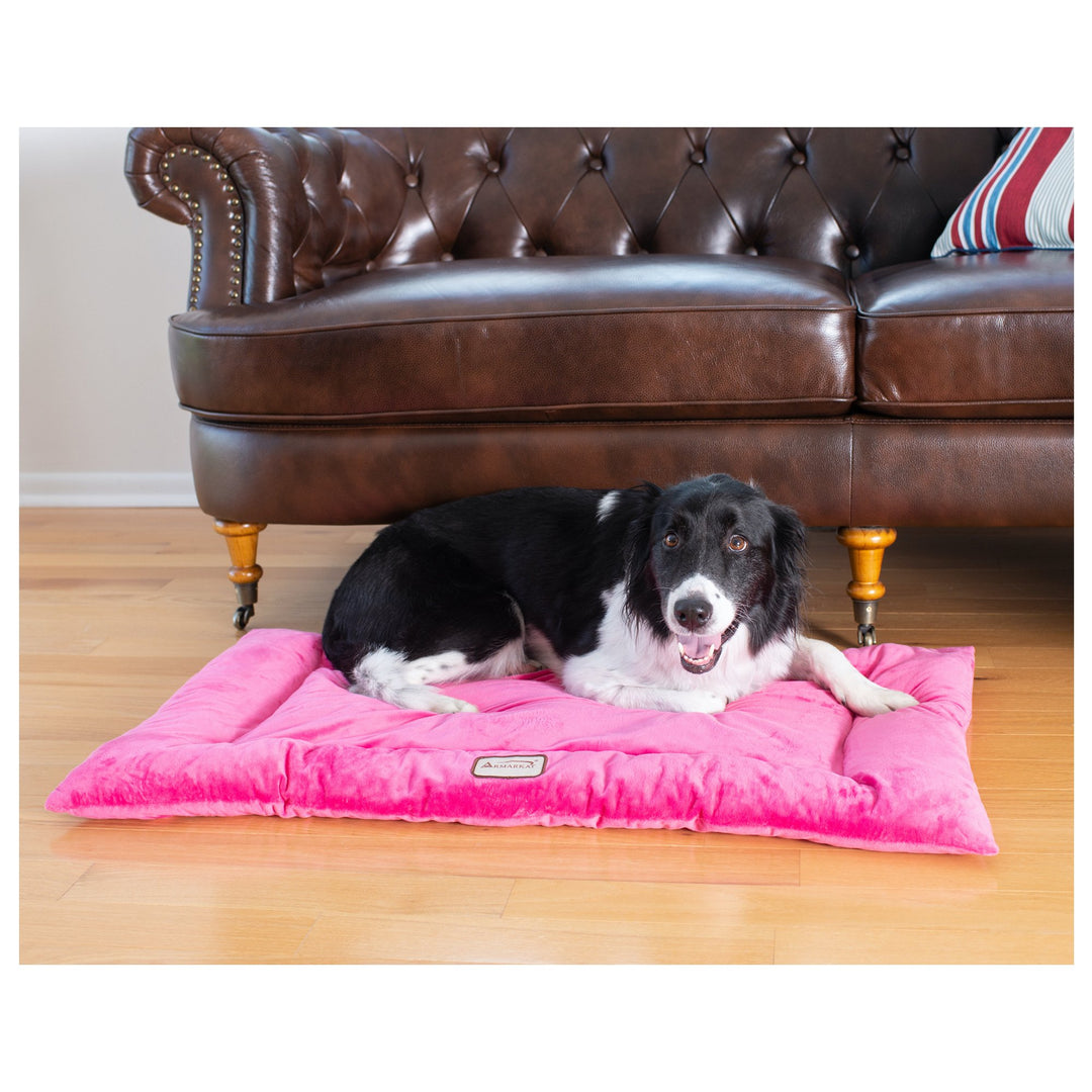 Armarkat Model M01CZH-L Large Pet Bed Mat with Poly Fill Cushion in Vibrant Pink Image 3