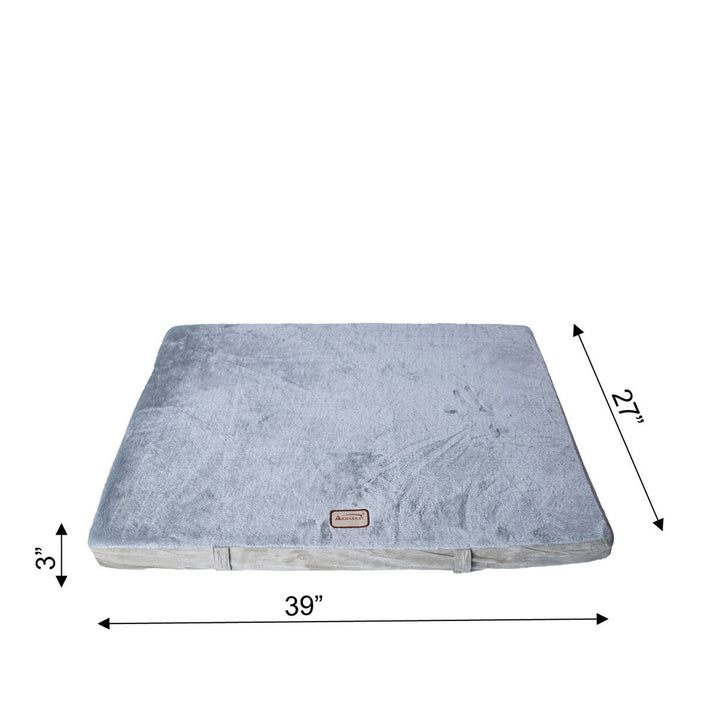 Armarkat Model M06 Large Memory Foam Orthopedic Pet Bed Mat in Gray and Sage Green Image 3
