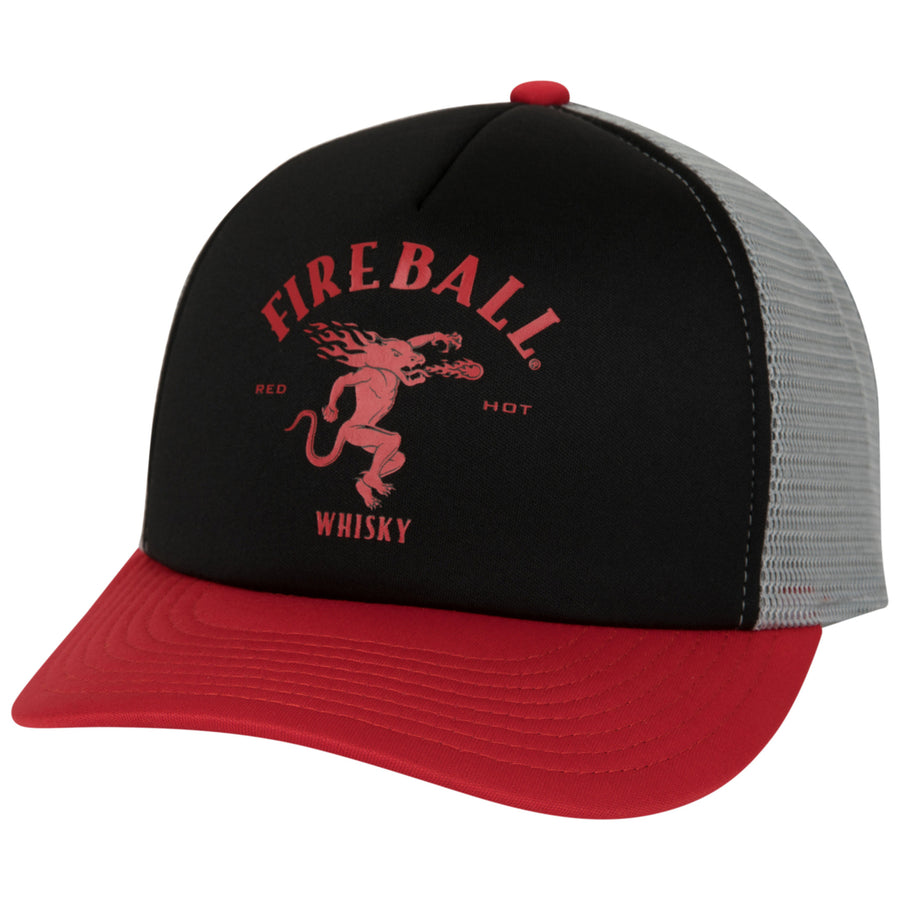 Fireball Whisky Logo Trucker Hat Image 1