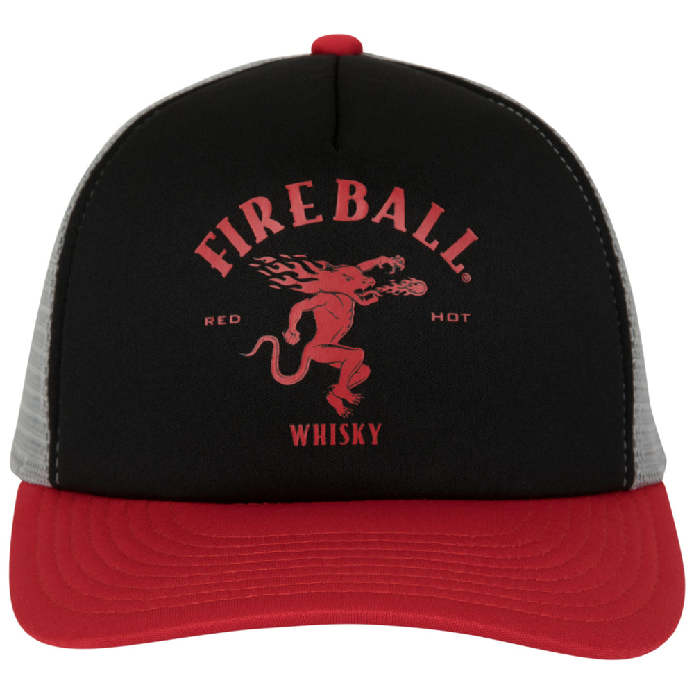 Fireball Whisky Logo Trucker Hat Image 2
