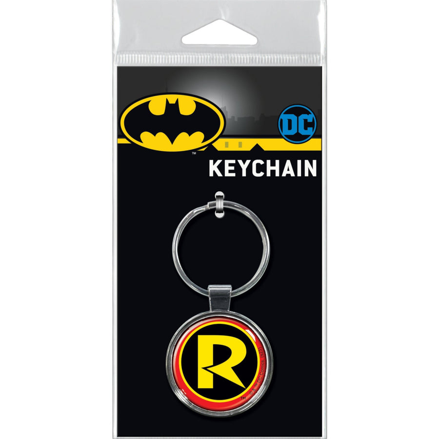 DC Comics Robin Logo Keychain Image 1