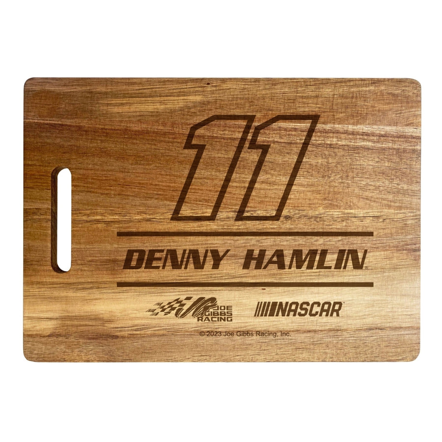 11 Denny Hamlin NASCAR Officially Licensed Engraved Wooden Cutting Board Image 1