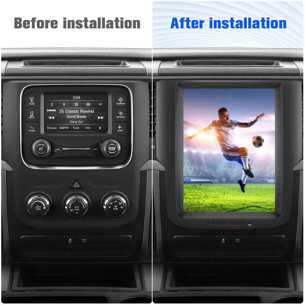 AWESAFE Car Stereo Radio for Dodge Ram 2013-2018 1500 2500 35004G ROM 64G RAMBuilt in Carplay and Android AutoSupport Image 7