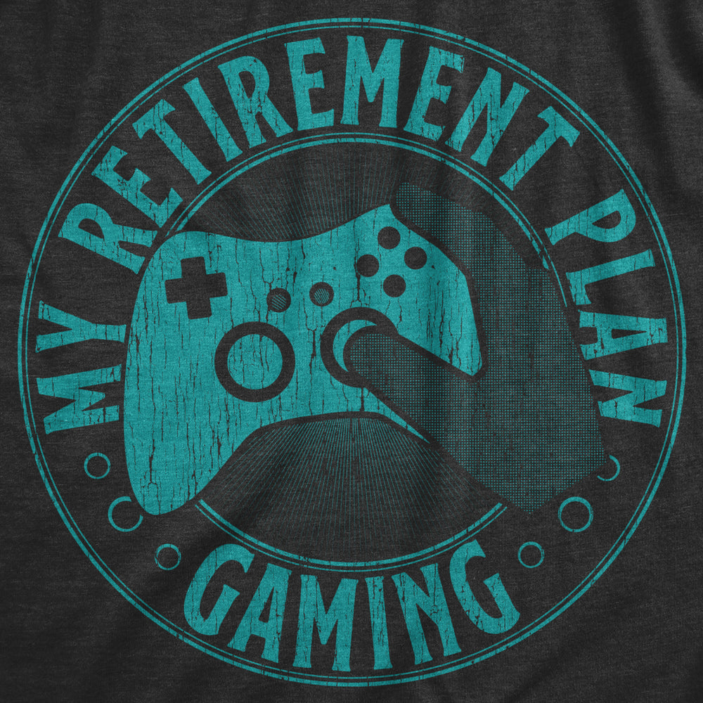 Youth My Retirement Plan Gaming T Shirt Funny Nerdy Video Games Joke Tee For Kids Image 2