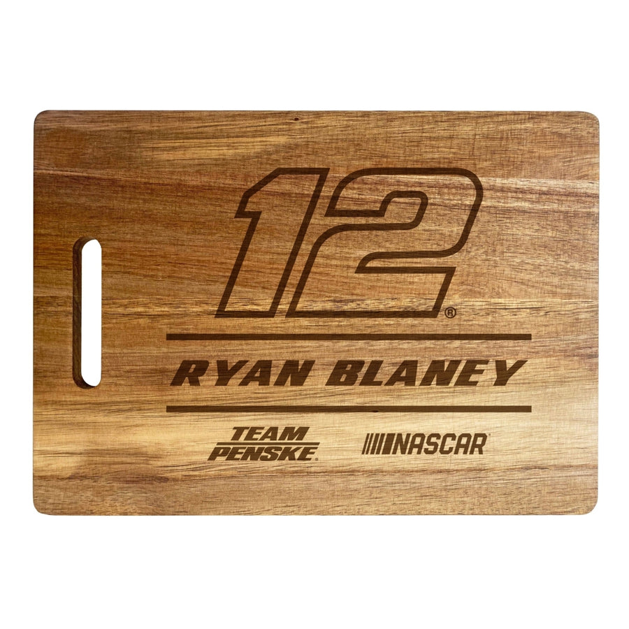12 Ryan Blaney NASCAR Officially Licensed Engraved Wooden Cutting Board Image 1