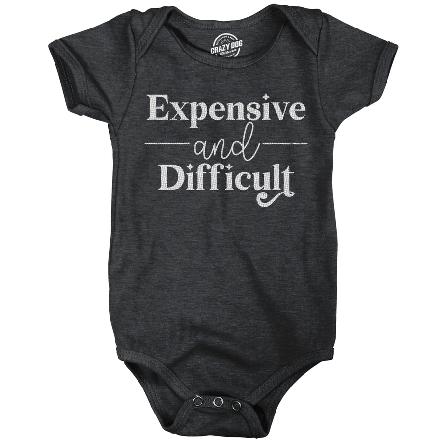 Expensive And Difficult Baby Bodysuit Funny Parenting Children Jumper For Infants Image 1