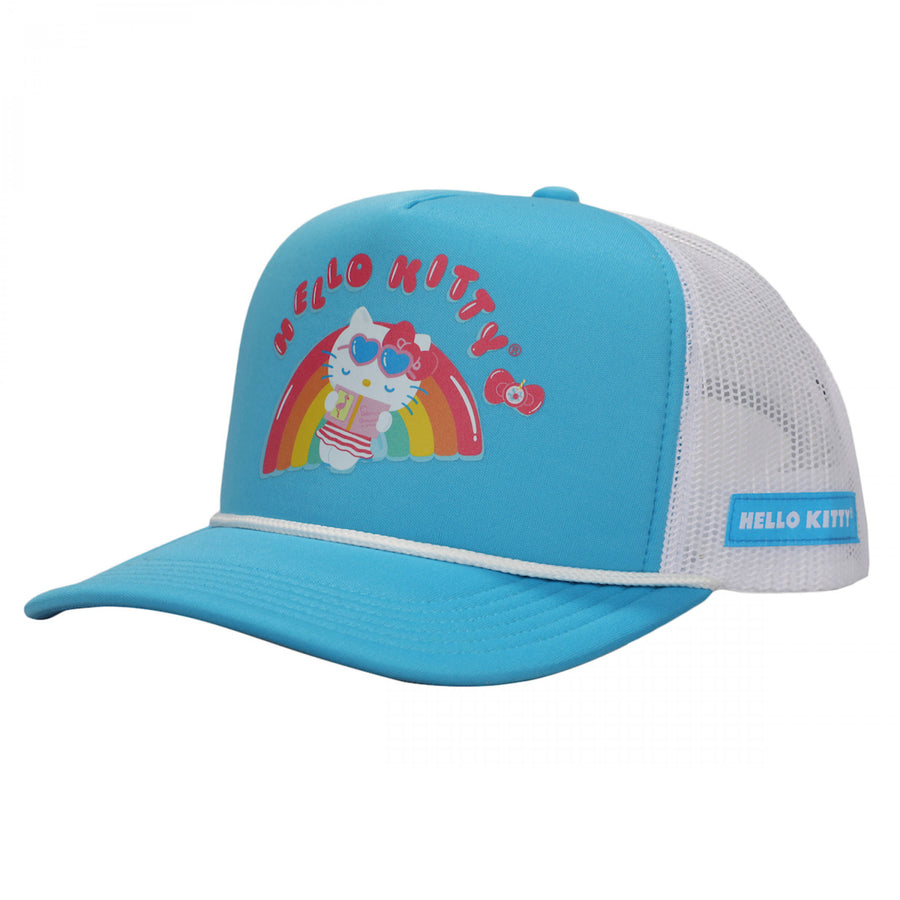 Hello Kitty Beach Day Snapback Trucker Hat Image 1