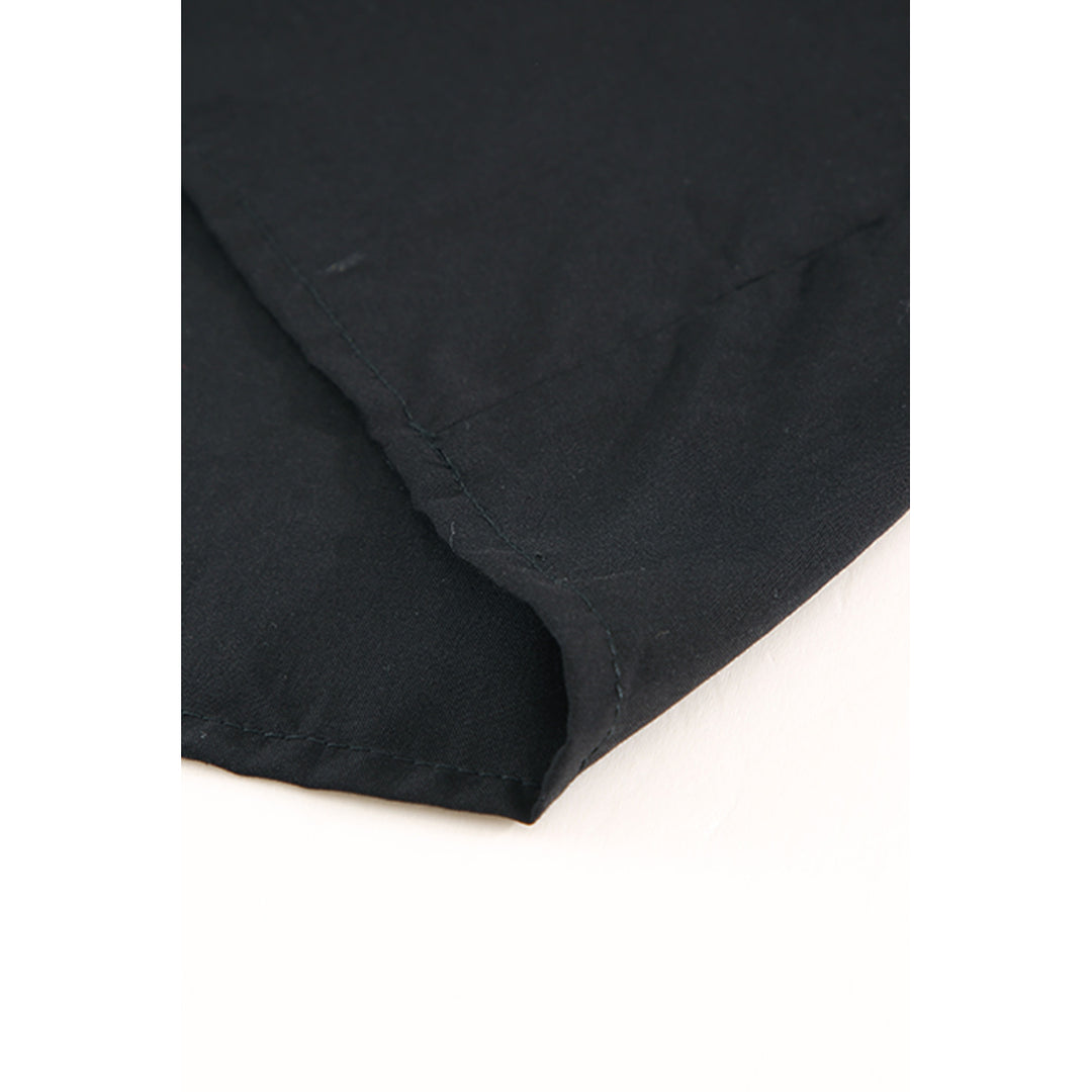 Womens Black Solid Layered Ruffled Drawstring High Waist Maxi Skirt Image 8