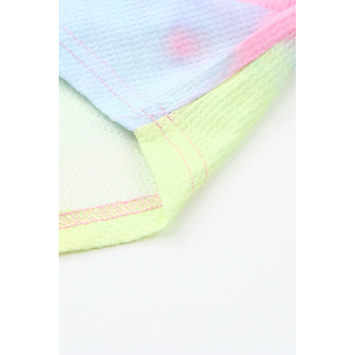 Womens Multicolor Tie-dye Knit Tank Image 10