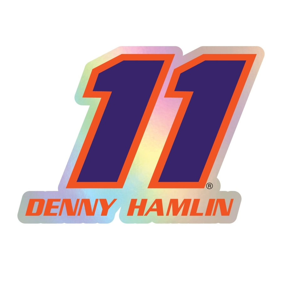 11 Denny Hamlin Laser Cut Holographic Decal Image 1