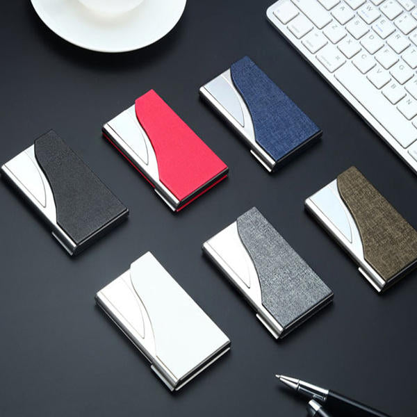 Stainless Steel Metal Card Holder Credit Card Case Portable ID Card Clip Box Image 2