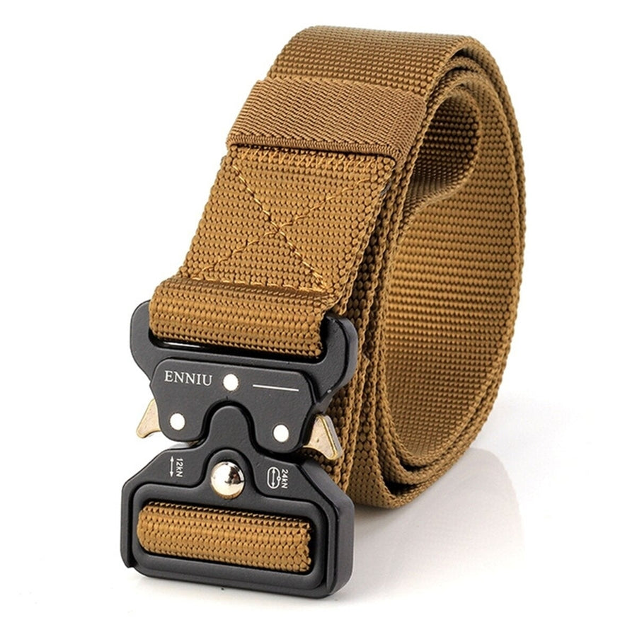 Survival Military Nylon Belts For Men Tactical Belt Waist Strap Emergency EDC Gadget Image 1