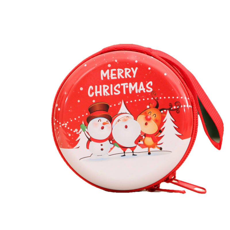 unisex child adult christmas pattern coin bag christmas gift ppt Image 1
