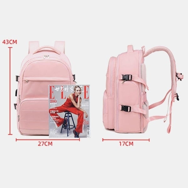 Women Multifunction Waterproof Casual Travel Backpack Image 4
