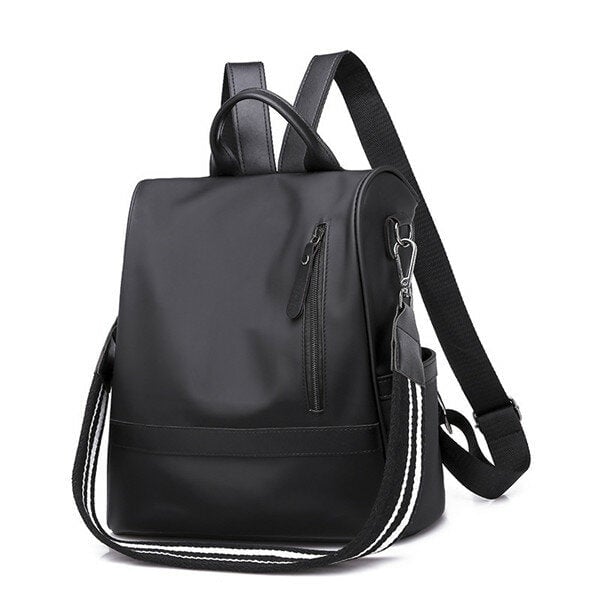 Women Nylon Anti-theft Travel Backpack Solid Leisure Multi-function Shoulder Bags Image 1