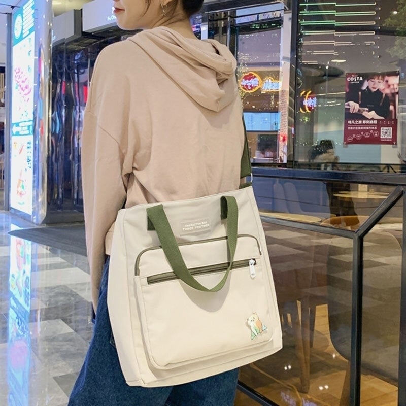 Women Nylon Cloth Bag Casual Fashion Daily Shoulder Bag Crossbody Bag Image 2