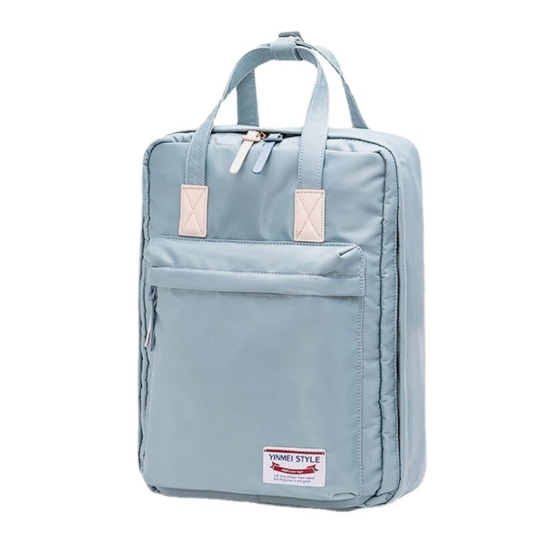 Women Nylon Waterproof Multifunction Backpack Large Capacity Casual Travel Bag Image 1