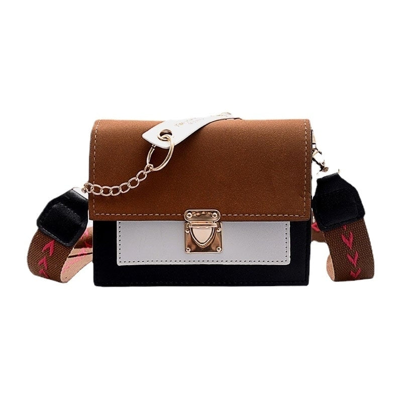 Women Patchwork Frosted Casual Chains Crossbody Bag Image 1